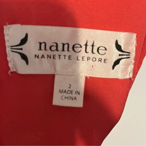 Nanette Lepore CAMEO ROSE V-Neck Sheath Lace Dress Sz 2 - Picture 14 of 16